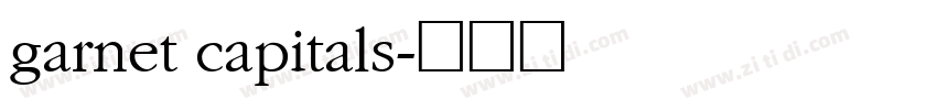 garnet capitals字体转换
